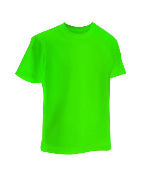 green T-shirt
